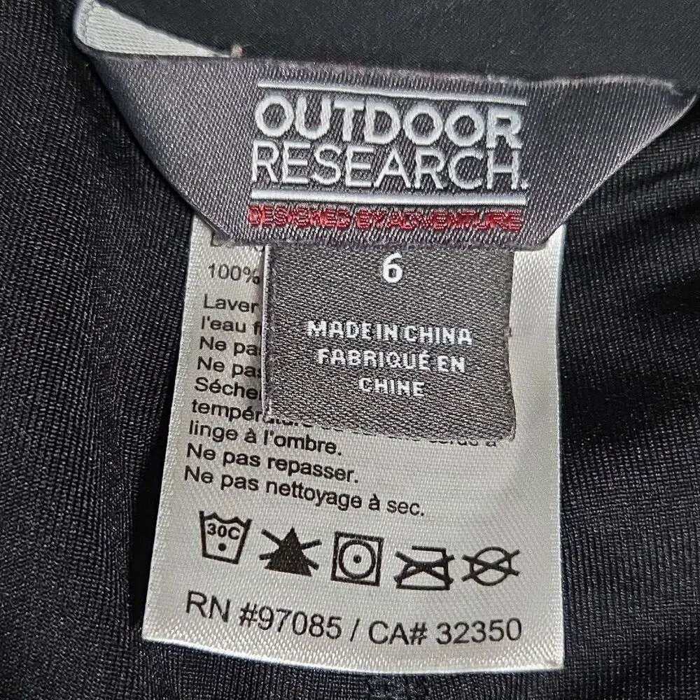 Outdoor Research Expressa Skirt Built in Shorts Women's Size 6 black Drawstring